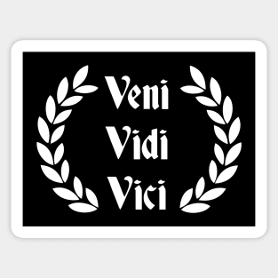 Veni Vidi Vici - Latin saying by Gaius Julius Caesar T-Shirt Sticker